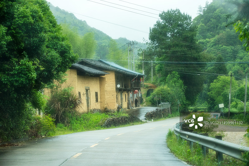 福建武夷山区825/826县道沿途风光图片素材