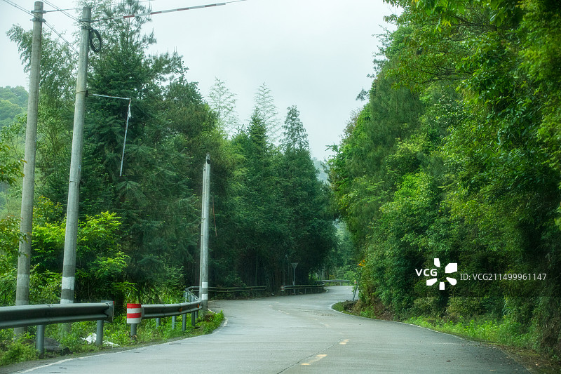 福建武夷山区825/826县道沿途风光图片素材