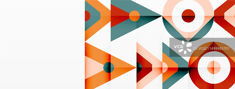 带有三角形的彩色几何图案图片素材