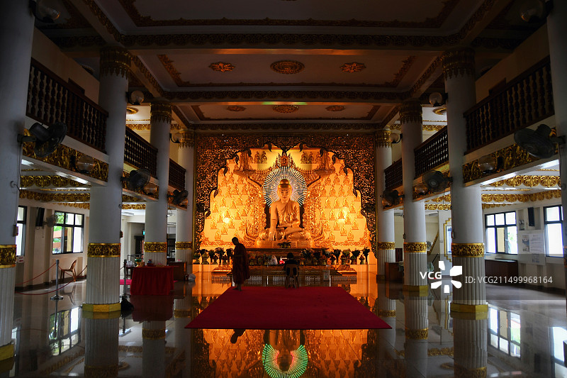 新加坡缅甸玉佛寺 Burmese Buddhist Temple图片素材