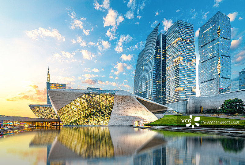 广州大剧院城市地标建筑图片素材