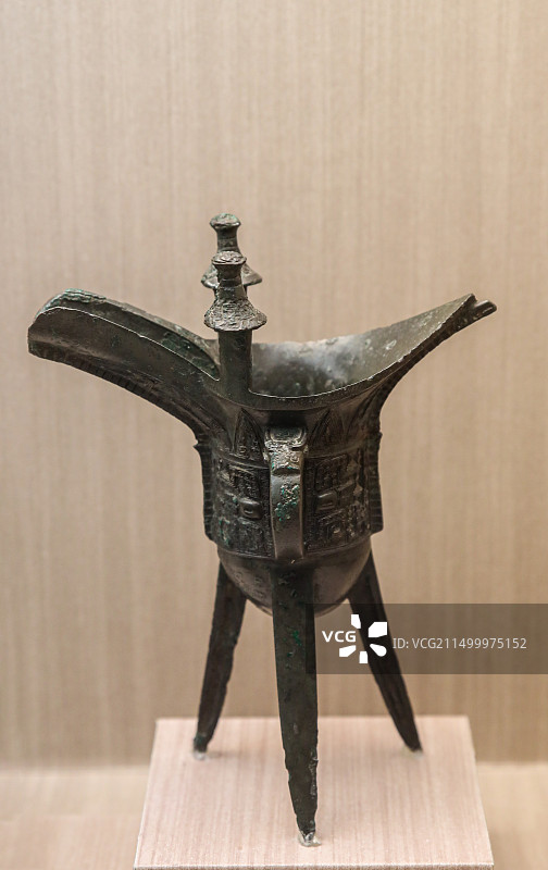 中国台湾省台北故宫博物院商后期子爵图片素材