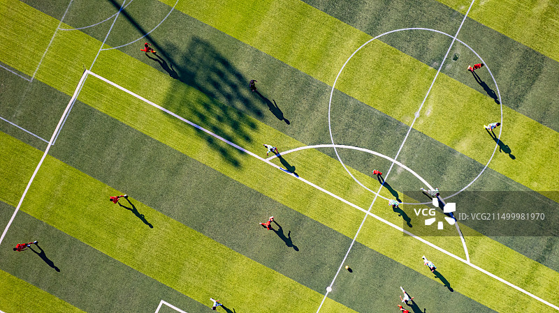 江北新区研创园足球场图片素材