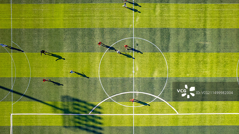 江北新区研创园足球场图片素材