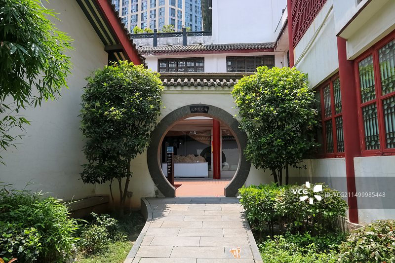 武汉中华奇石馆建筑外部馆内布局图片素材