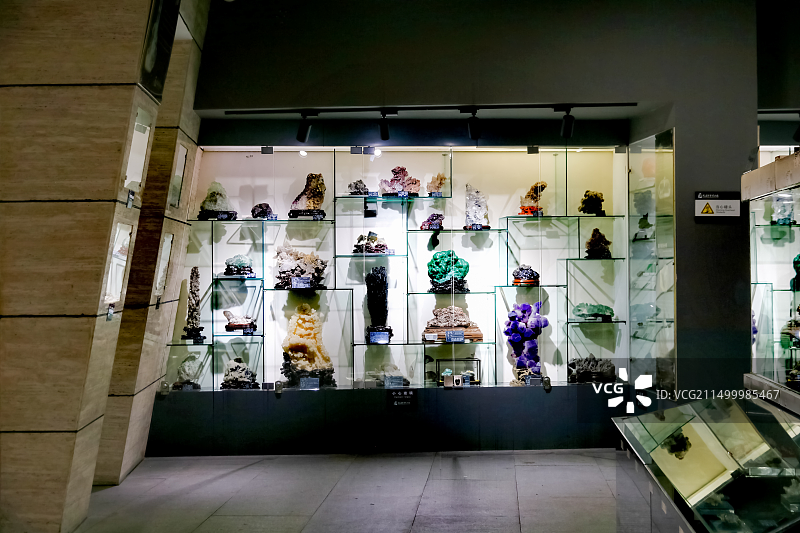 武汉中华奇石馆建筑外部馆内布局图片素材