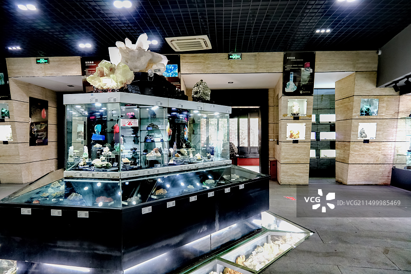 武汉中华奇石馆建筑外部馆内布局图片素材