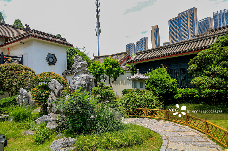 武汉中华奇石馆建筑外部馆内布局图片素材