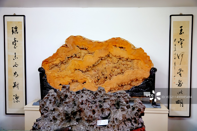 武汉中华奇石馆建筑外部馆内布局图片素材