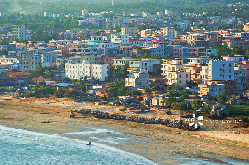 静谧渔村图片素材