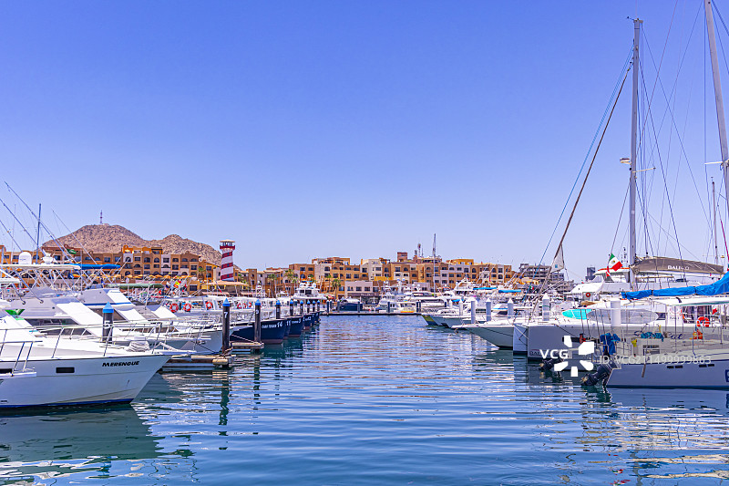 加拿大多伦多海边的快艇码头图片素材