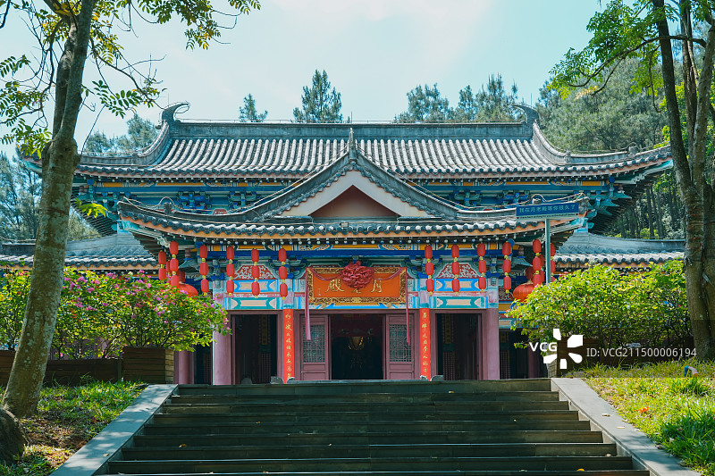 月老殿 海南文笔峰道家文华苑月老殿图片素材