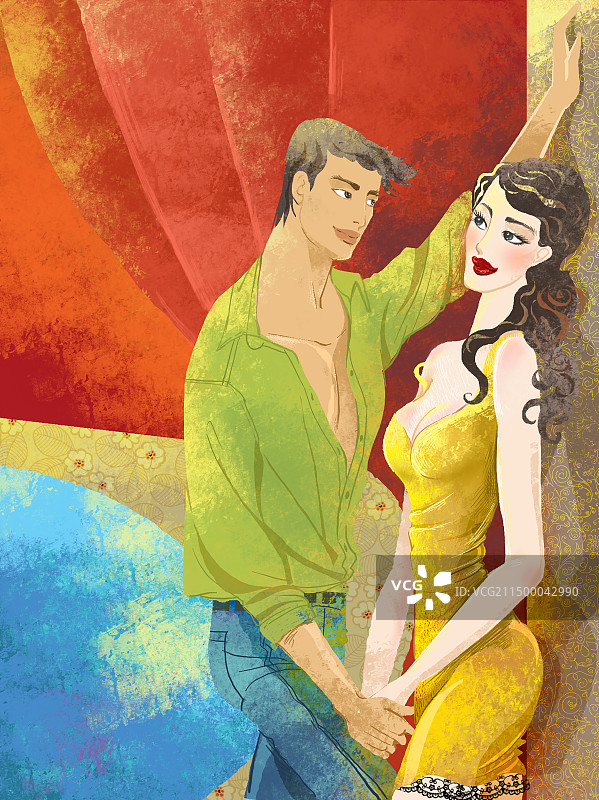 浪漫情人节-甜蜜恋人图片素材