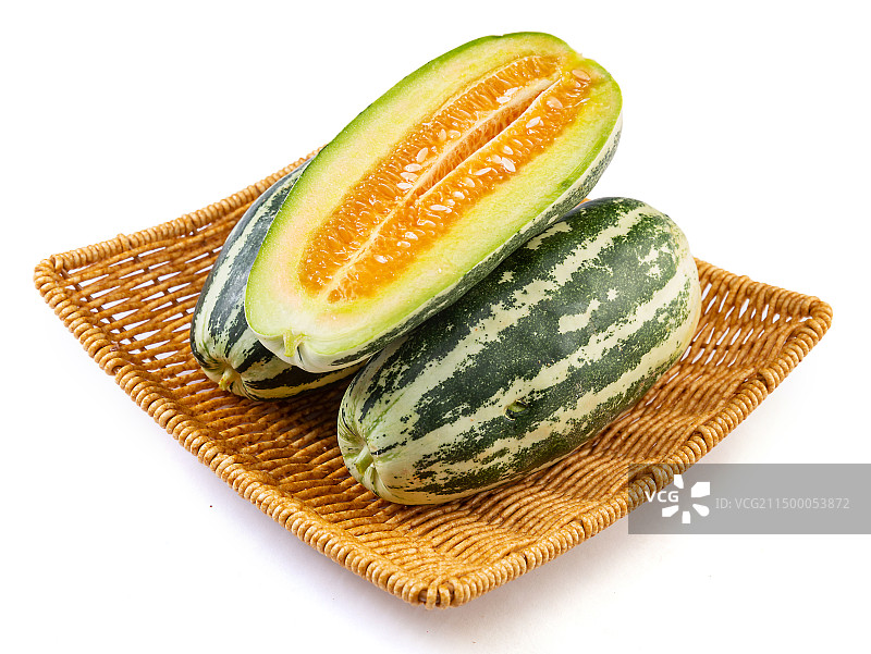 博洋九号9号甜瓜 绿宝石甜瓜 蜜瓜香瓜 绿博甜瓜图片素材