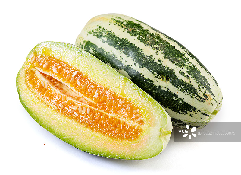 博洋九号9号甜瓜 绿宝石甜瓜 蜜瓜香瓜 绿博甜瓜图片素材