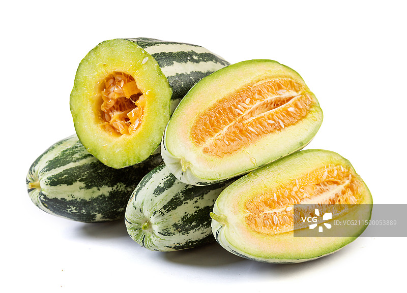 博洋九号9号甜瓜 绿宝石甜瓜 蜜瓜香瓜 绿博甜瓜图片素材