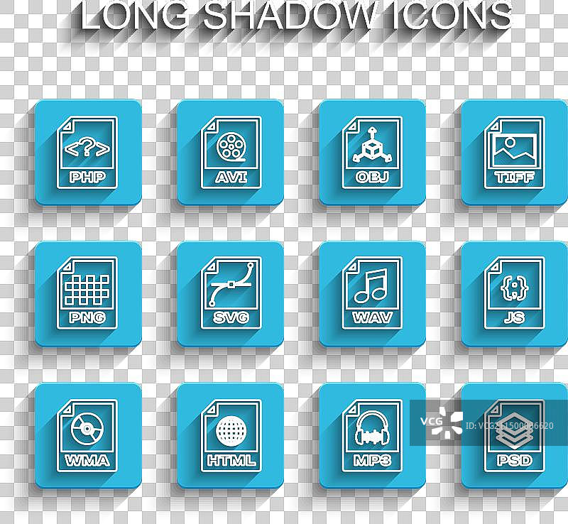 WMA文件、HTML、PHP、MP3、PSD、SVG线条图片素材