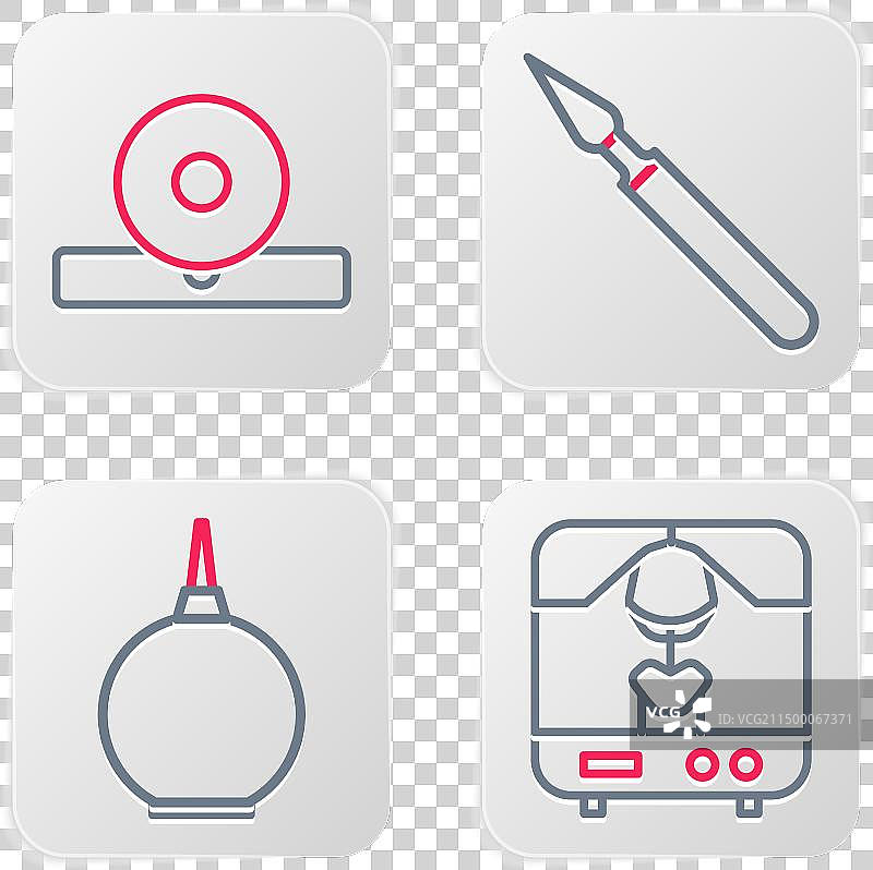 X光机灌肠医疗外科器械组合图片素材