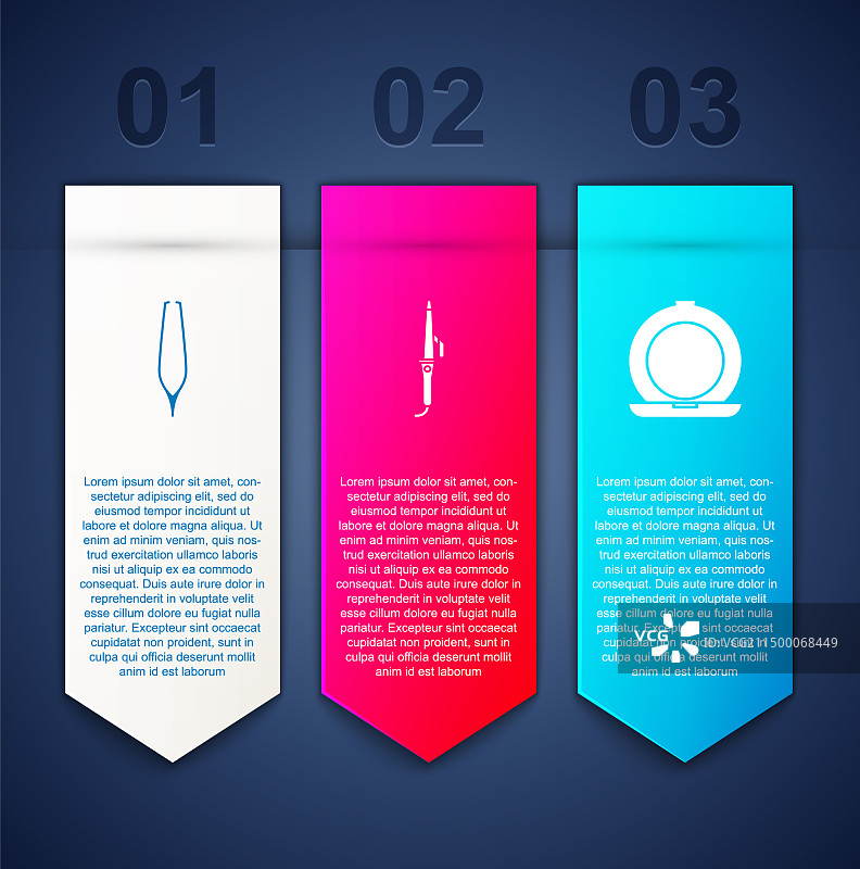 眉毛镊子卷发棒和化妆品素材图片素材