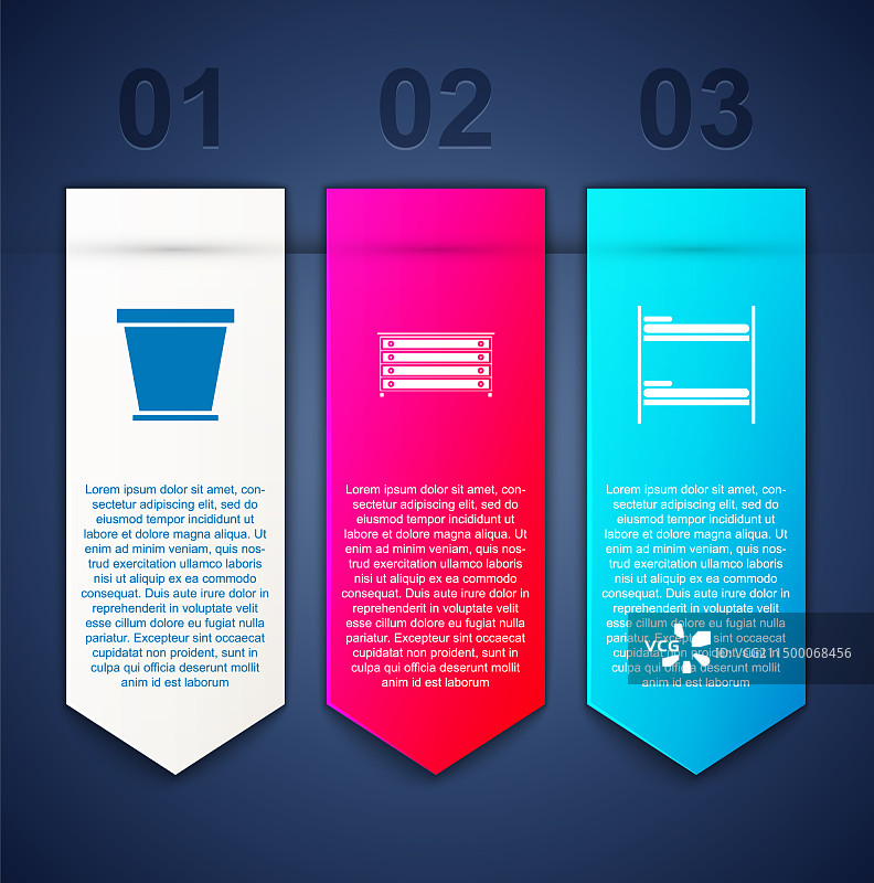 花盆、抽屉柜和双层床套装图片素材