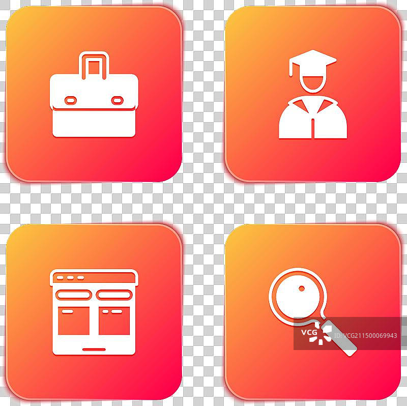公文包毕业生与毕业帽在线设计图片素材
