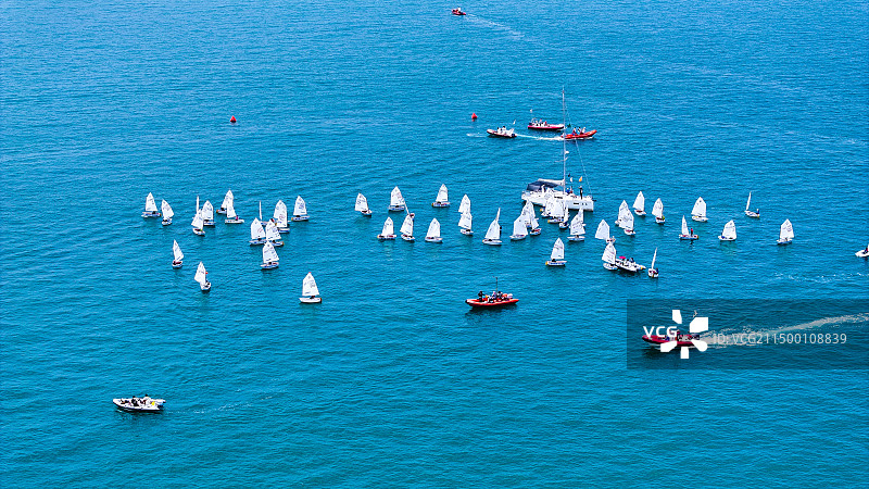 青岛帆船图片素材