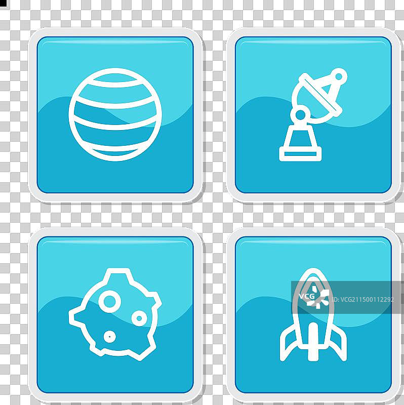 星球卫星天线小行星图标图片素材