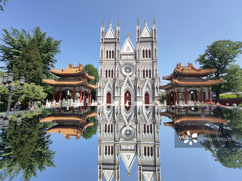 西什库教堂2图片素材