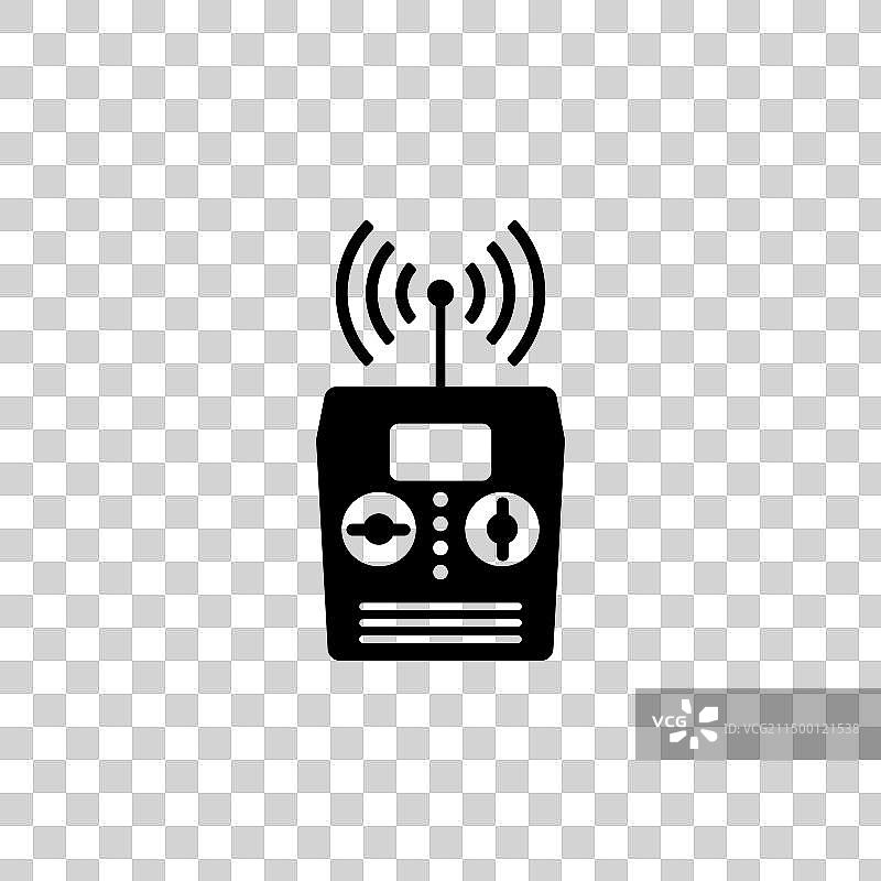 遥控车无人机飞行玩具扁平图标图片素材