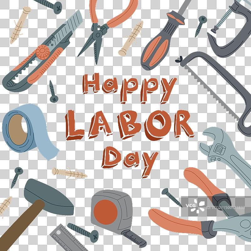 劳动节快乐贺卡图片素材