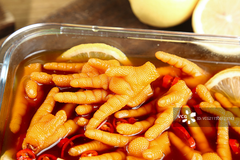 柠檬鸡爪 鸡爪图片素材