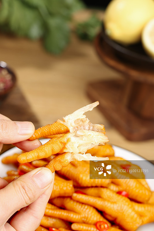 柠檬鸡爪 鸡爪图片素材