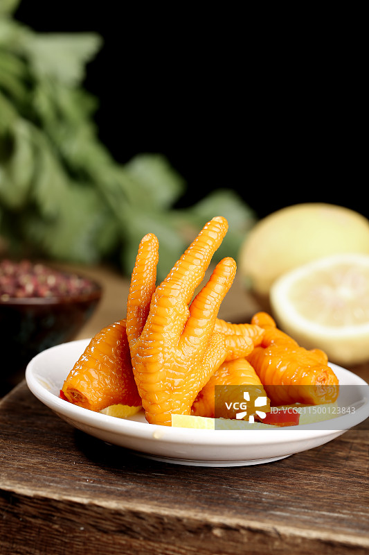 柠檬鸡爪 鸡爪图片素材