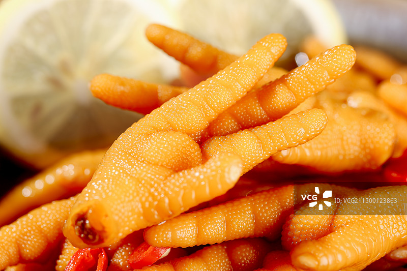 柠檬鸡爪 鸡爪图片素材