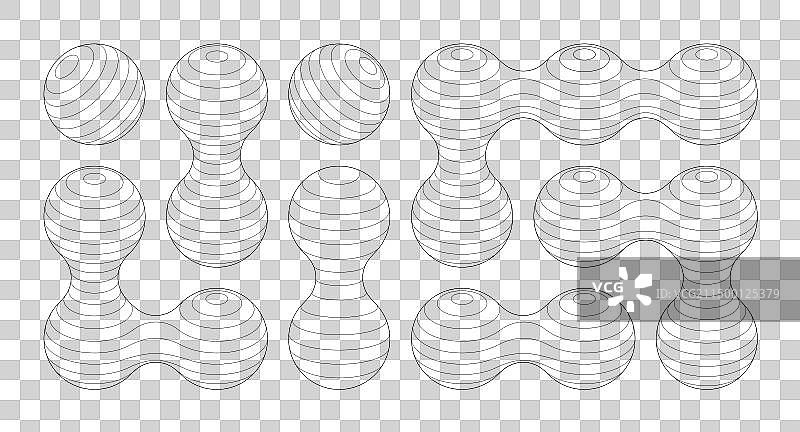 连接成柔软的3D数字地球图片素材