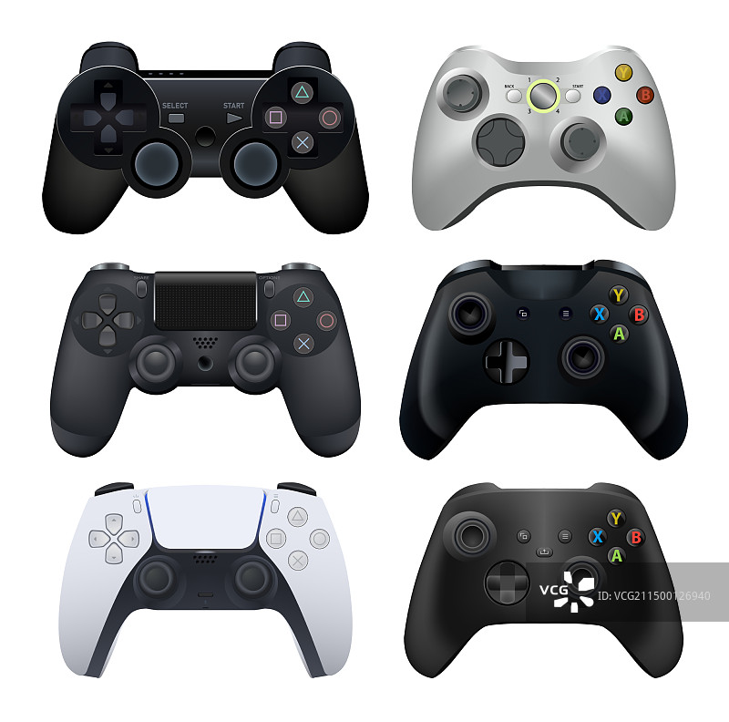 游戏机和PC游戏手柄合集图片素材