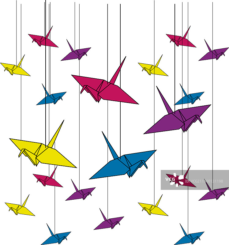 折纸鸟图片素材
