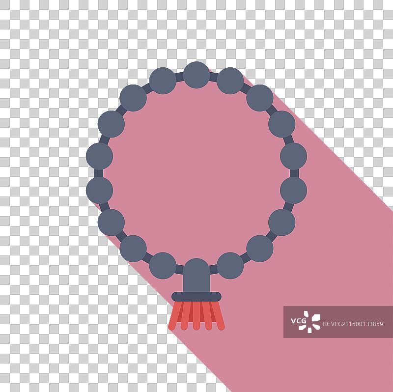 珠子手链时尚平面图标图片素材