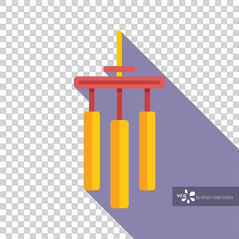 古典风格的排箫图标图片素材