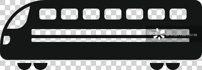 通勤电力火车简约图标图片素材