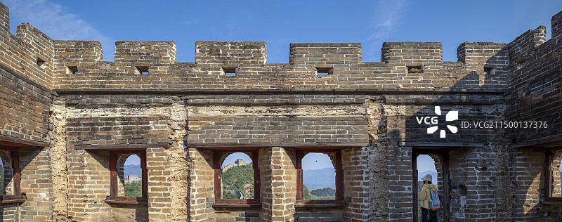 金山岭长城敌楼观望图片素材