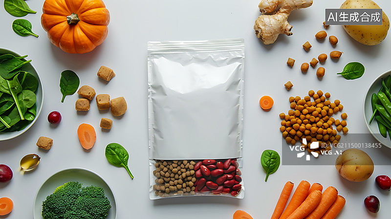 【AI数字艺术】3d绿色健康饮食海报图片素材