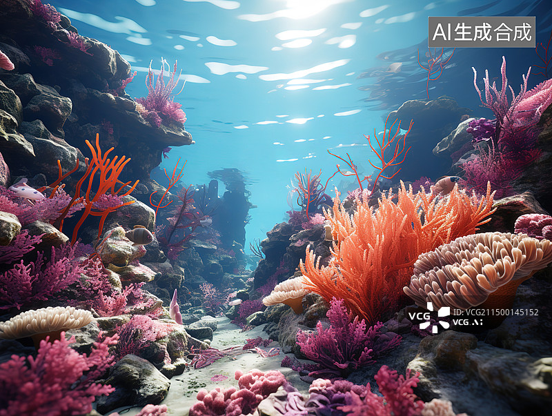 【AI数字艺术】海底世界图片素材