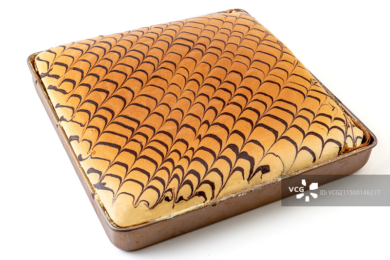 水浴拉花古早蛋糕图片素材