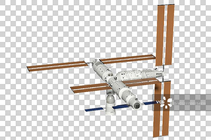 中国空间站示意图图片素材