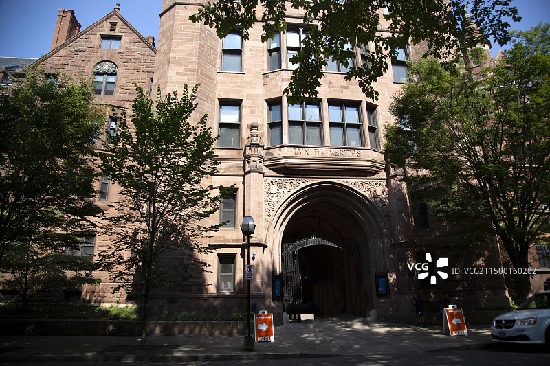 美国纽黑文耶鲁大学老校区图片素材