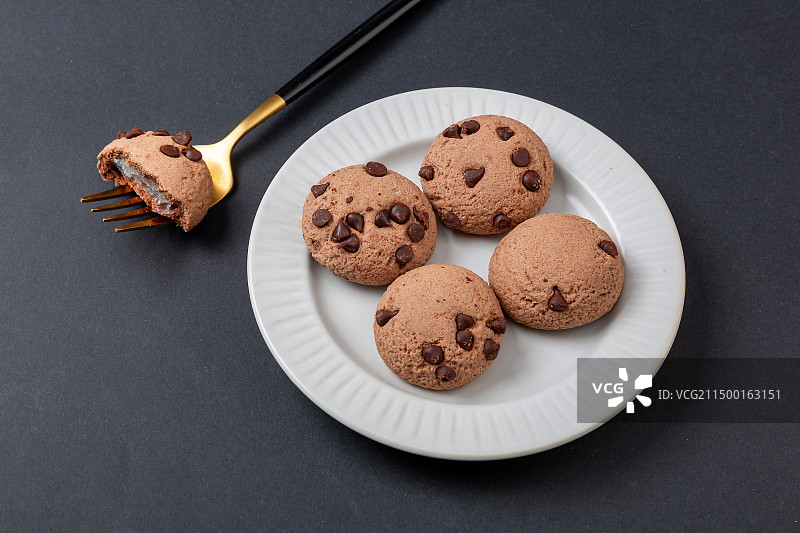 打糕巧克力曲奇饼干图片素材
