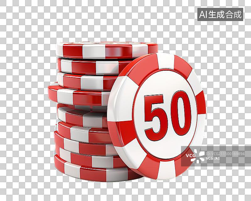 【AI数字艺术】扑克牌娱乐游戏筹码图片素材