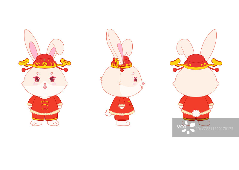 财神兔/IP形象/兔子图片素材