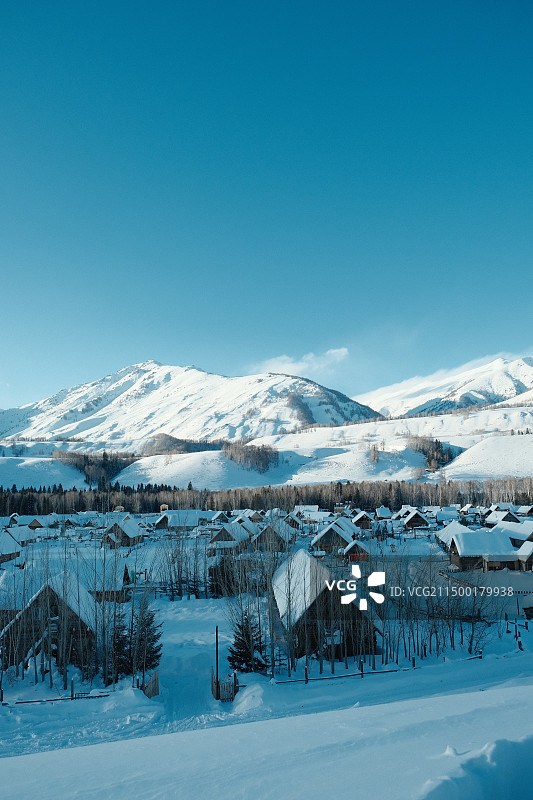 冬日雪景图片素材